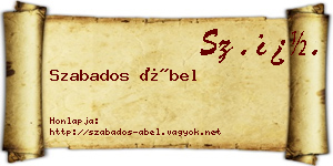 Szabados Ábel névjegykártya